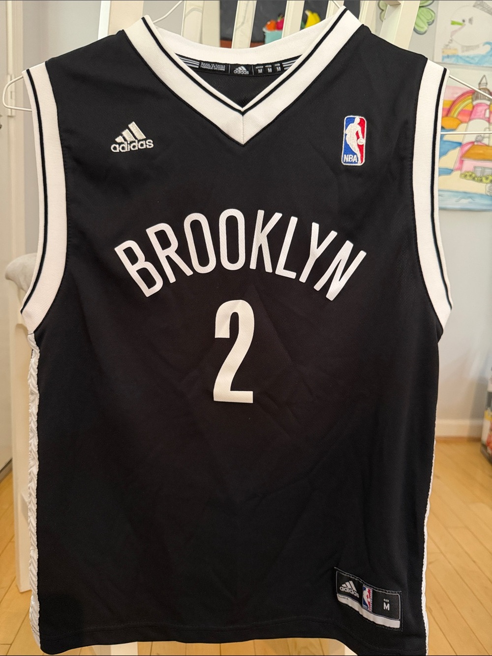 adidas Black Brooklyn #2 NBA Jersey Garnett